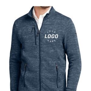 Eddie Bauer Men's Dark Charcoal Gr Stretch Sweater Fleece Jacket Size XL - READ